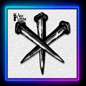 3 Spikes Wall Art Coffin Nails Halloween Decor Wall Art Home Decor