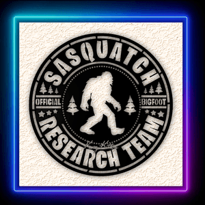 Bigfoot Sasquatch Hunting Sign Squatch Wall Art Home Decor