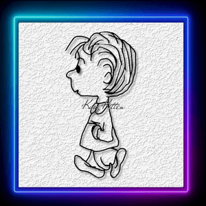 Peanuts Linus Character Charlie Brown Fanart Wall Art Home Decor