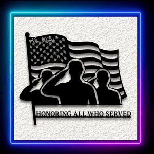 Honoring All Who Served Memorial Day Wall Art Home Decor