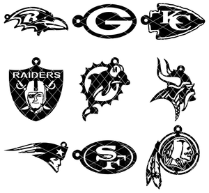 NFL Team Keychain STL Bundle