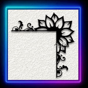 Sunflower Corner Door Topper Flower Spring Home Decor