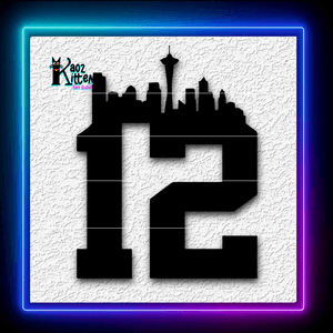 Seattle Seahawks 12 Club NFL Football Logo Fanart Wall Art Home Decor