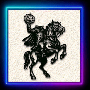 Halloween Headless Horseman Wall Art Home Decor