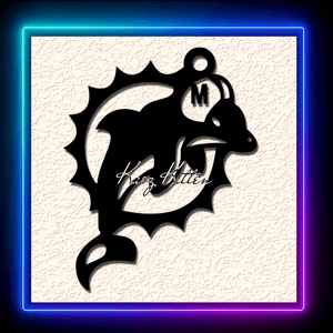 Miami Dolphins Logo Emblem Keychain