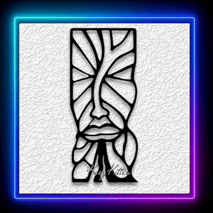 Totem Face African Cubism Wall Art Home Decor