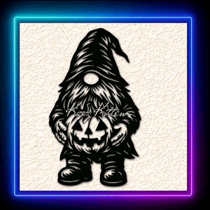 Halloween Gnome Jack-O-Lantern Wall Art Home Decor