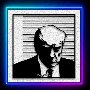 President Donald Trump Mug Shot Wall Art