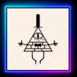 Gravity Falls Pyramid Character Wall Art Home Decor