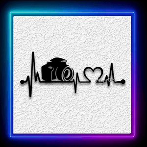 Camera Angle Heartbeat Wall Art Photography Home Decor