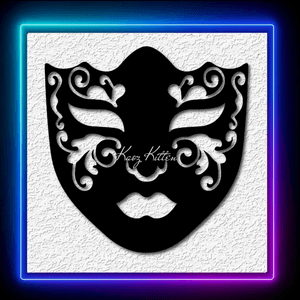 Full Face Mardi Gras Mask New Orleans Wall Art Home Decor