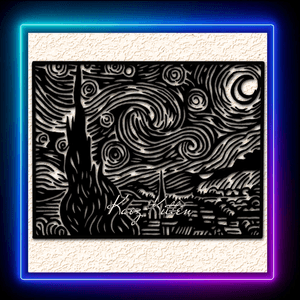 Starry Night Digitally Remastered Wall Art Home Decor