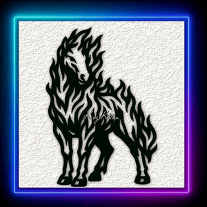 Fire Horse Wall Art Home Decor