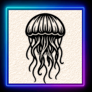 Jellyfish Ocean 4 Wall Art Home Decor