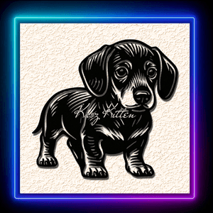 Puppy Eyes Dachshund Pet Wall Art Home Decor