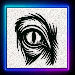 Ostrich Bird Eye Wall Art Home Decor