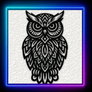 Mandala Tribal Owl 1 Wall Art Home Decor