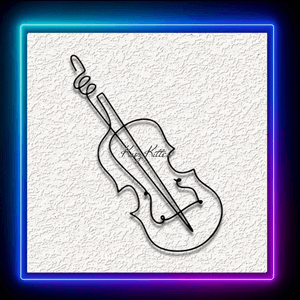 Violin Line Modern Wall Art Home Decor