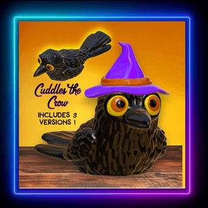 Cuddles the Crow Figurine Halloween Chibi Decor