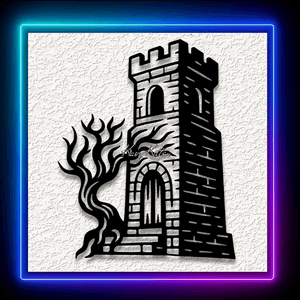 Haunted Rook Chess Wall Art Home Decor