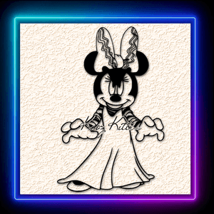 Spooky Evil Minnie Wall Art Home Decor