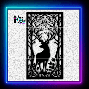 Ornate Deer Buck in a Meadow Wall Art Home Decor