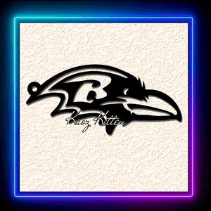 Baltimore Ravens Bird Logo Keychain