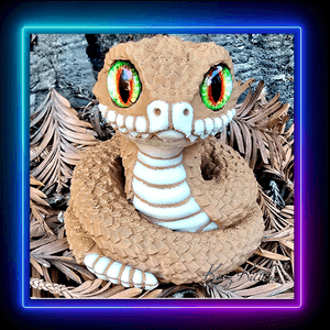 Snickernoodle the Rattlesnake – Peeperz Series #1 – Full Color – No Supports