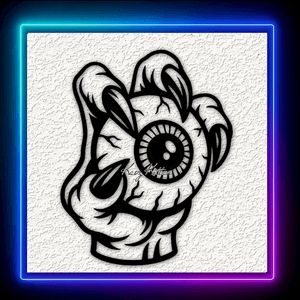 Demon 4 Claw Eye Wall Art Home Decor