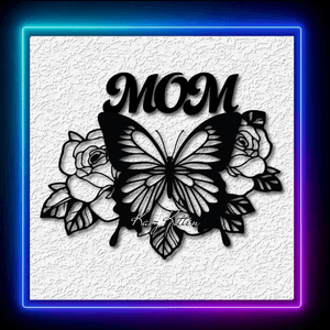Mom Butterfly Deluxe Mothers Day Wall Art Home Decor