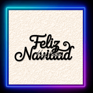 Feliz Navidad Spanish Stencil Holiday Wall Art Home Decor
