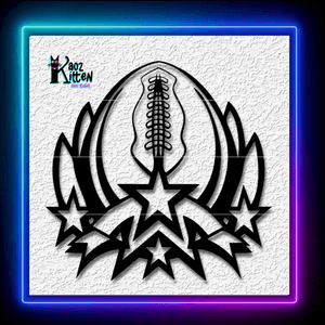 Football Stars Trophy Wall Art Home Decor