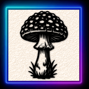 Realistic Mushroom Toadstool Garden Wall Art Home Decor