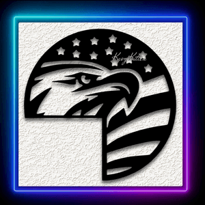 Eagle Circle Corner Door Topper USA Home Decor