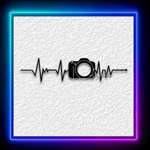 Camera Heartbeat Wall Art Photography Home Decor