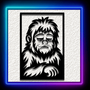 Toddler Bigfoot Sasquatch Wall Art Home Decor