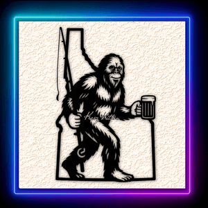 Bigfoot Sasquatch Idaho Wall Art Home Decor