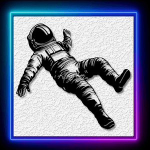 Free Floating Astronaut Spaceman Wall Art Home Decor
