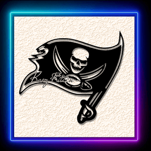 Pirate Skull Sword Flag Wall Art Home Decor