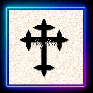 Gothic 3X Cross Charm Keychain Earring