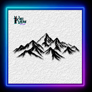 Mountain Range Outdoor Mountains Wall Art Home Decor