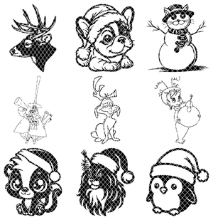 Christmas Characters STL Bundle