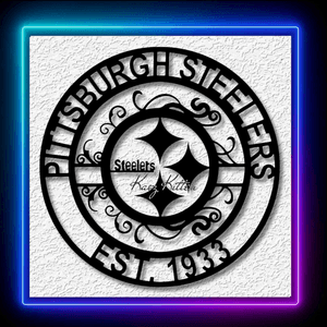 Pittsburgh Steelers EST Football Team Wall Art Home Decor