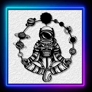 Astronaut Chi Space Solar System Wall Art Home Decor