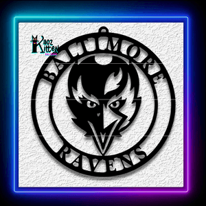 Baltimore Ravens Football Team Logo Wall Art Home Decor