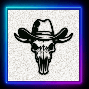 Desert Skull Hat Wall Art Home Decor