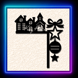 Festive Christmas Season Door Topper