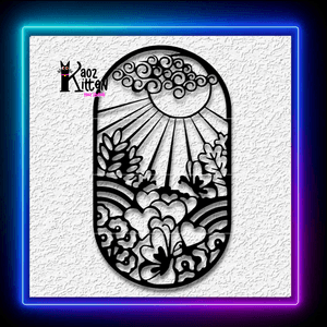 Sun Capsule Stained Glass Wall Art Dopamine Decor Colorful Sun Catcher Print Wall Art Home Decor