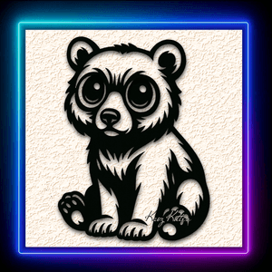 Baby Bear Cub Wall Art Home Decor