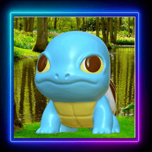 Baby Squirtle Pokémon Figurine